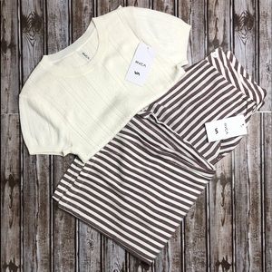 Manna Striped High Rise Pants